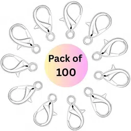 emmanuelstore 100 Pieces of Metal Lobster Claw Connectors for Jewelry Making and DIY Craft-picture-34