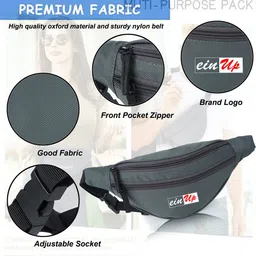 fkhbags Hiking Outdoor Fanny Packs Sport Holiday Large Pockets Waistbag Waist Bag image 4