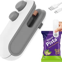 nathan Portable Mini Sealing Machine Handheld Packet Sealer for Food, Snacks. Hand Held Heat Sealer image 1