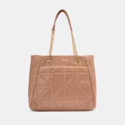 forever glam by pantaloons Women Beige Messenger Bag image 2