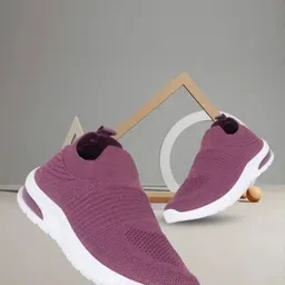 peraglow Trendy Walking with Memory Foam Non Skit PVC Sole Slip On Sport Shoe Running Shoes For Women image 3