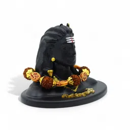 gemdrop Adiyogi,Mahadev Statue with Mala for Home, Office Desk & Living Room Décor Decorative Showpiece - 7.5 cm image 3