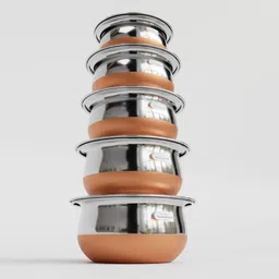 vigshrise VIGNESHGENIX Copper Handi Lid – Classic Cover (CHL-01) 20 inch Lid Set, Pack of 5 image 4