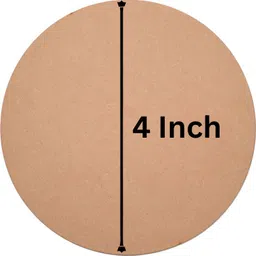 wesoulgifts Round Circle MDF Pine Wood 4 inch MDF Boards for Art and Craft Acrylic Acrylic Coated Canvas Pad (Set of 5) image 2