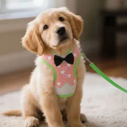 petfun Bow Pet Harness with Leash Set Dog & Cat Harness & Leash image 5