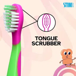 stim Hoppy Kids Toothbrush : Pack of 3 Extra Soft Toothbrush image 3