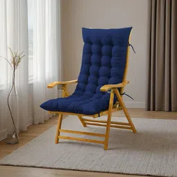 soft snooze Microfibre Chair Pad Pack of 1 Solid Soft-picture-21