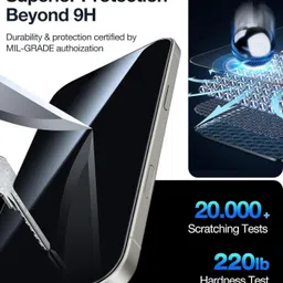 KWINE CASE Edge To Edge Tempered Glass for Apple iPhone 15 Plus, iPhone 15 Plus, Apple iPhone 16 Plus, iPhone 16 Plus image 5