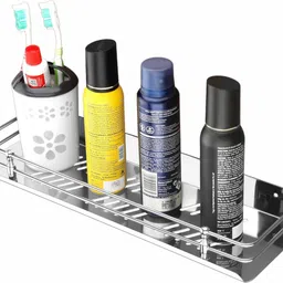 flipkart smartbuy Anti-Rust Bathroom Shelf (9 Inch)/Kitchen Shelf/Basin Shelf/Bathroom Accessories Stainless Steel Wall Shelf-picture-14