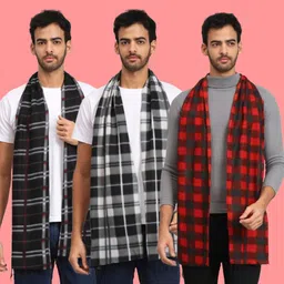 Fit N Fame Checkered Men Muffler-picture-40