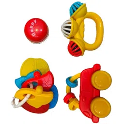 ziqra toys 6 Pcs Rattle Toys for Toddlers, Rattle for New Born Baby, Infants teether toy Rattle-picture-21