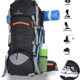 grabmount TRAVEL BACKPACK FOR OUTDOOR SPORT HIKING TREKKING BAG CAMPING RUCKSACK Rucksack Rucksack- 65 L image 2