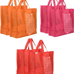heart home Pack of 6 Grocery Bags-picture-18