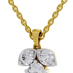 Sparkles Certified Lab Grown Diamond 14kt Rose Gold Pendant image 3
