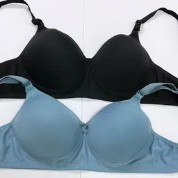 hanu Pack of 2 Women T-Shirt Lightly Padded Bra-picture-23