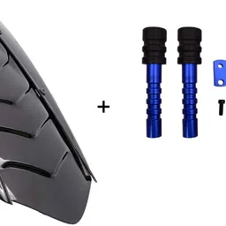 vermsbikers CNC Frame Slider for R15V3+SharkFin Rear Fender for R15 V3/R15 V4 (Black) Bike Crash Guard-picture-11