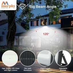 murphy LED 150W LED Flood Light, IP-65 Outdoor Light Pack of 3 (Cool White) Flood Light Outdoor Lamp image 2