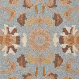 presto Blue Traditional Wool 6 ft x 9 ft Hand Tufted Carpet image 4