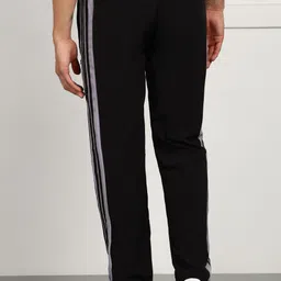 mank d Men Striped Black Track Pants image 2