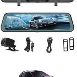 maties 9.66inch Digital Mirror DVR Full Touch Screen With TFT/Night Vision For Car-150 Black LCD-picture-15