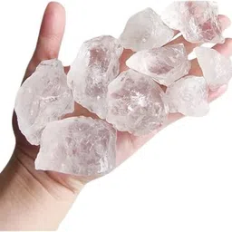 naturalart Natural Clear Quartz Crystal for Anxiety, Stress, Good Luck Regular Asymmetrical Crystal Stone-picture-12