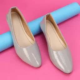 vertex Elegant Glossy Women’s Ballerina Flats – Comfortable Daily Wear Slip-On Shoes Bellies For Women-picture-37