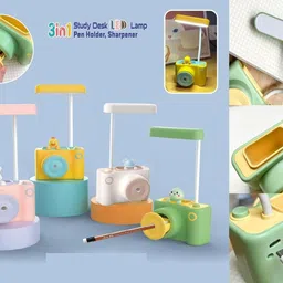 funablo 3 in 1 Study Desk LED Lamp with Pen Holder and Sharpener Study Lamp image 3