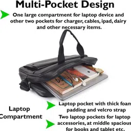 ak trading Men Black Messenger Bag image 4