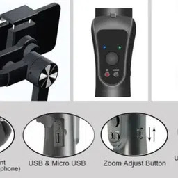 Elevea ( BUY 1 GET 1 ) Auto Setup & Folding 3-axis Stabilizing Built-in Tripod 3 Axis Gimbal for Mobile image 2