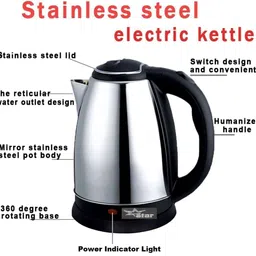 nimyank ® Hot Water Pot Portable Boiler Tea Coffee Heater Cordless Electric Kettle ni313 6 Cups Coffee Maker-picture-18