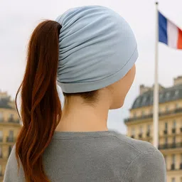 alexvyan Woven, Self Design, Printed, Solid Skull Cap image 4