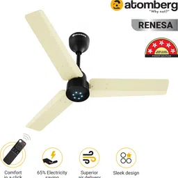 atomberg Renesa 5 Star BEE Rated with 3 Year Warranty BLDC Motor with Remote 900 mm Ceiling Fan image 2