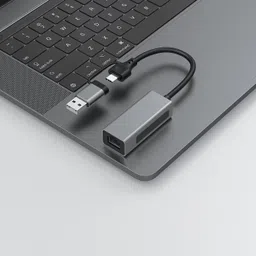 ULTRABYTES SuperSpeed USB C+USB A to RJ45 USB 3.1 to RJ45 Network Converter for PC, Laptop Wired USB Lan Adapter compatible with Linux, Mac, Windows image 5