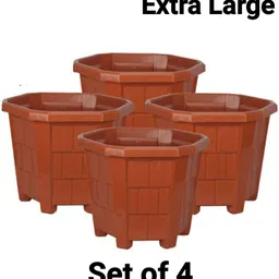 greenlove New Gardening Plant Containers Gamla Pot Plastic Flower Pot for Terrace Garden Plant Container Set-picture-17