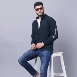 caraba Men Solid Sports Jacket image 4