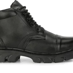 alfatoe GENUINE LEATHER POLICE BOOTS UNIFORM SHOES FOR MEN Oxford For Men image 3