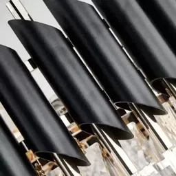 mazaya Modern Black Gold 600mm Jhumar Hanging Light Chandelier Ceiling Lamp Ceiling Light Ceiling Lamp image 4