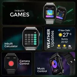 PunnkFunnk Edge-Lite | 1.99 " Amoled Display | BT Calling | AI Voice | Music | Fitness Smartwatch image 2