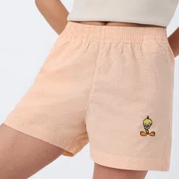 the souled store Solid Women Orange Boxer Shorts-picture-25