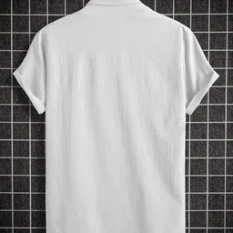 metronaut Men Regular Fit Self Design Spread Collar Casual Shirt image 2