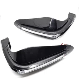 acube mart 7/8" 22mm Motorcycle Hand Guard with LED Light Universal Bike Handle (black) Bike Crash Guard-picture-23