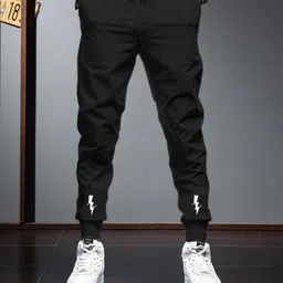 tripr Men Printed Black Track Pants-picture-15