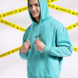 the indian garage co. Men Full Sleeve Printed Hooded Sweatshirt image 5