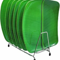 perfectdine NEW2025_Melamine Banana Leaf Plate 11inch Square Green Lunch/ Dinner Plate-picture-11