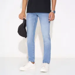 sf jeans by pantaloons Men Skinny Mid Rise Blue Jeans-picture-14