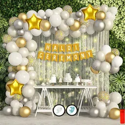 groovy dudz Solid MARRIGE WEDDING HALDI CELEBRATION DECORATION Combo- 72pcs Balloon-picture-22