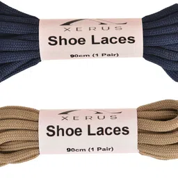 XERUS Shoe Lace Round Navy Blue Khaki For Boot Sport Hiking Shoes Shoe Lace-image-96