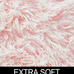 aaho decor Pink Solid Polyester 3x3 Feet Machine Made Shaggy Round Carpet image 5