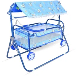 chunky's Foldable Attractive Cradle with Swing, Jhula Palna for New Born Babies-picture-23