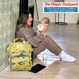 little munchkins Diaper Bag for Mom |Travelling Baby Bag For Mom Kids | Printed Diaper Organizer Waterproof Diaper Bag image 5